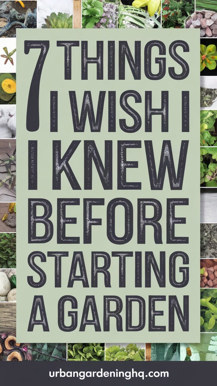 7 Things I Wish I Knew Before Starting a Garden - Urban Gardening HQ
